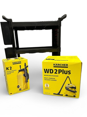 #ad Karcher K2 Pressure Washer Detailing Trolley Karcher WD2 Plus Vacuum GBP 229.99
