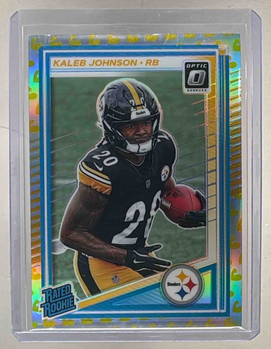Kaleb Johnson 2025 Panini Donruss Optic #232 Flex Prizm Rated Rookie /199