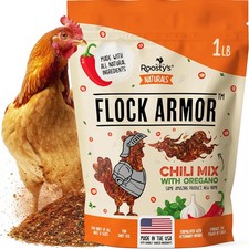Roosty'S Naturals Flock Armor - Chicken De-Wormer Powder - Chili Mix | XL 1LB Po