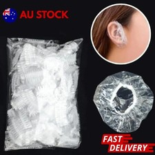 100PCS Bath Clear and Disposable for Dyeing Hair Salon Waterproof Ear Cover**
