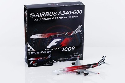 HX Models 1:400 Etihad Airways A6-EHJ ''2009'' Airbus A350-600 Modellflugzeug