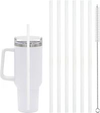 Replacement Straw for Tumbler Cups with Cleaning Brush for Drink Accessories