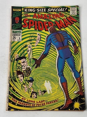 Amazing Spider-Man Annual 5 1st App Richard & Mary Parker Silver Age 1968