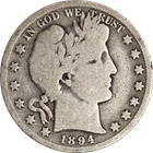 1894-O Barber Half Dollar