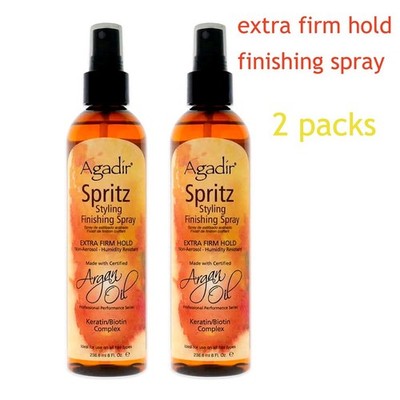 AGADIR  Spritz 8 oz (pack of 2) -Argan Oil Finishing Spray Extra Firm Hold