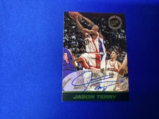 1999 PRESS PASS JASON TERRY AUTOGRAPH AUTO RC Authentics Arizona