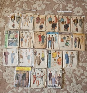 Lot Of 20 Vintage Men's Sewing Patterns 50s 60s Suit Shirts Pajamas Pants
