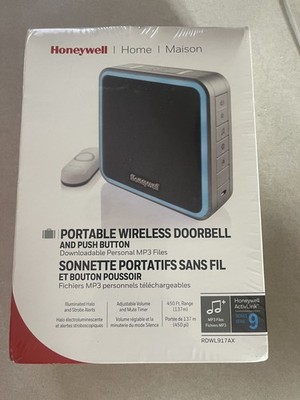 Brand New Honeywell Home Series 9 Wireless Portable Door Bell with Halo Light