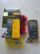Fluke 10 Digital Multimeter Portable AC DC Volt Ohm Tester Basic Meter w/ Leads