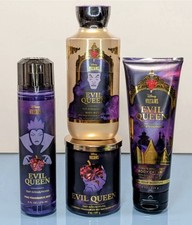 Bath  Body Works Disney Villains Evil Queen Mist Cream Wash Candle 4p Set NEW