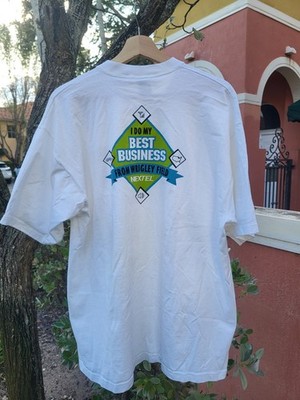 Vintage Nextel Shirt Size XL I Always Do My Best Business From Wrigley Field 