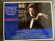 DRACULA 1979 Original Vintage Lobby Card with Frank Langella & Laurence Olivier