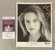 Alicia Silverstone SIGNED 8x10 Photo ~ True Crime Promo ~ JSA COA ~ Vidmark