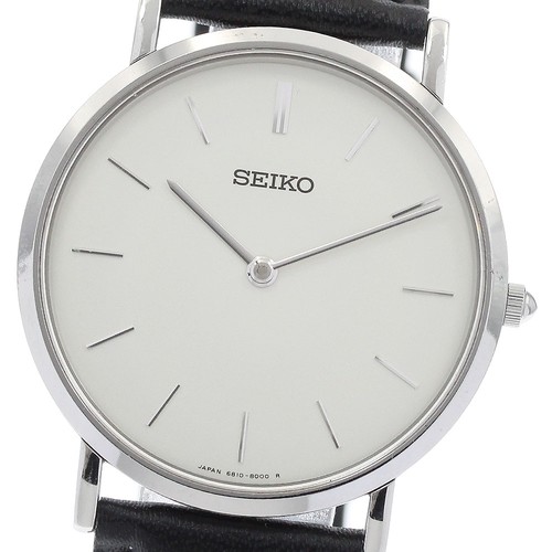 SEIKO mechanical SCVL001/6810-8000 Silver Dial Hand Winding Me...