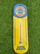 Chevrolet Genuine Parts Super Service Metal Thermometer 17 By 5 Inches Chevrolet Genuine Parts Super Service Metal Thermometer 17 By 5 Inches