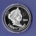 Liberty Lobby -1988 Lady Liberty Eagle .999Silver Bullion Round -1 Troy Ounce