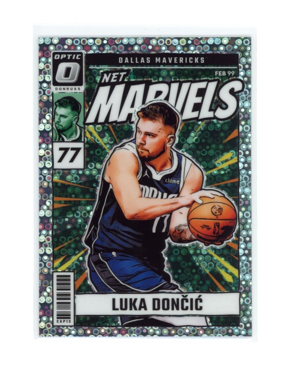 2024-25 Panini Donruss Optic Luka Doncic Net Marvels Prizm Fast Break Mavs