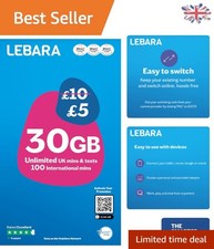 Affordable 30GB SIM Card with  & India Roaming - Only £5 for First 3