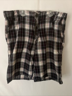 Sokool Plaid Shorts - Flat Front - Size 32