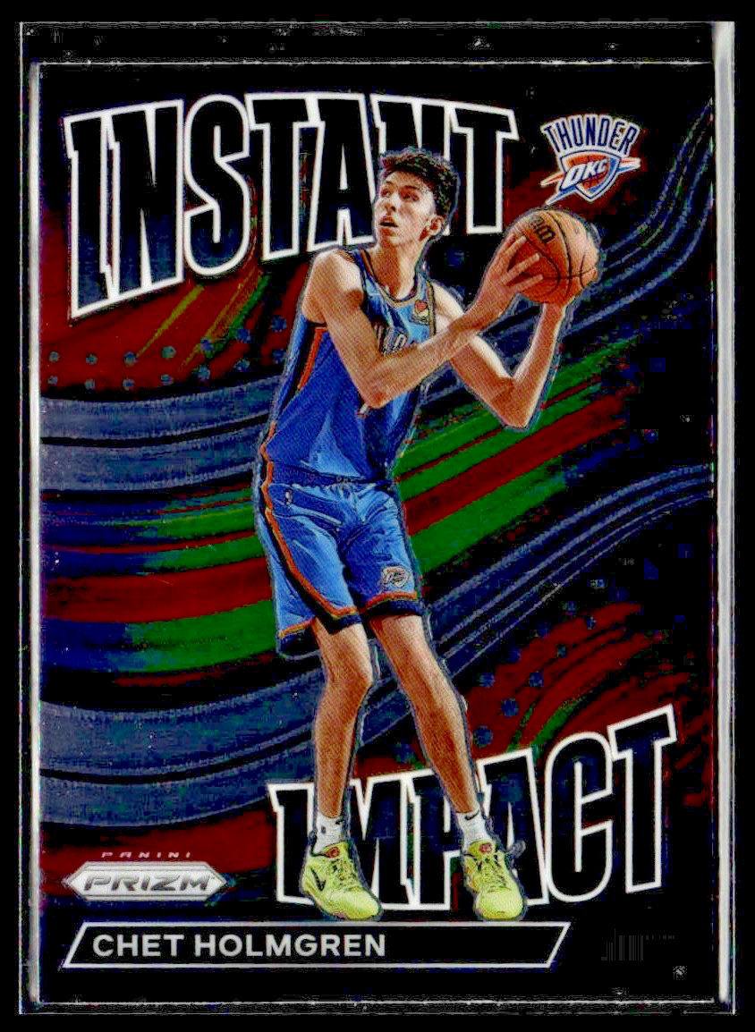 2022-23 Panini Prizm Instant Impact 2 Chet Holmgren OKC Thunder RC