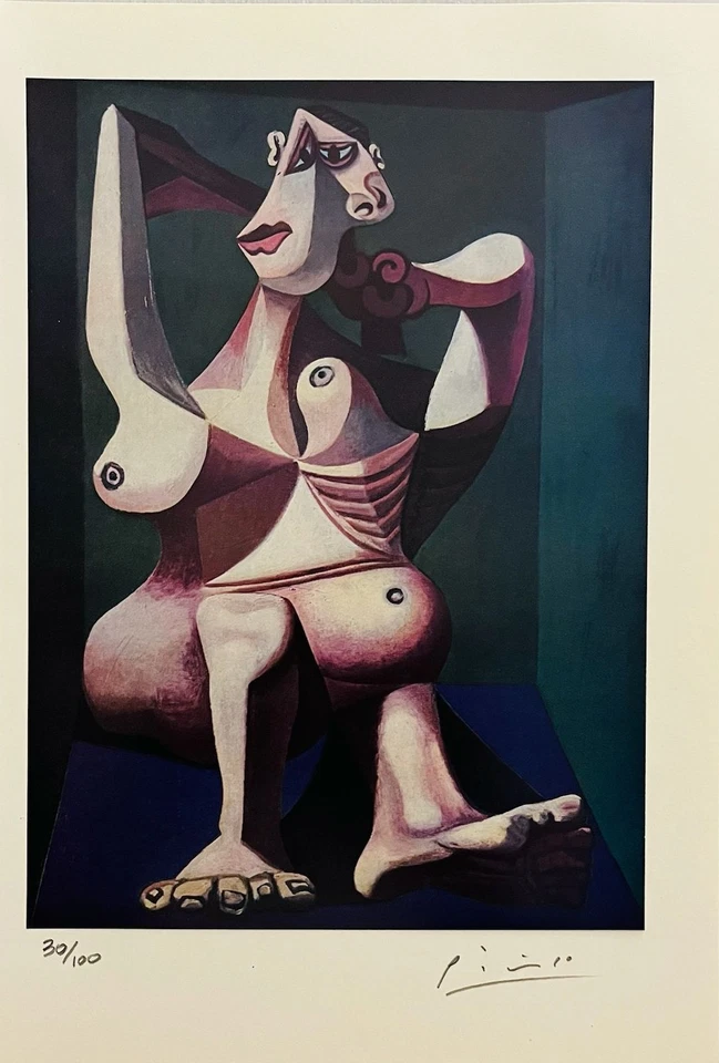 PABLO PICASSO, IMPRESIÓN ORIGINAL FIRMADA, INCLUYE CERTIFICADO DE AUTENTICIDAD Y TASACIÓN DE $3,500. Foto 2 de 4