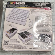 ArtBin Marker Storage Tray Organizer Bin Holds 64 Markers Pens White 6939AB
