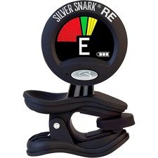 Snark SIL-BLK Silver Snark Rechargeble Clip-on Chromatic Tuner, Black