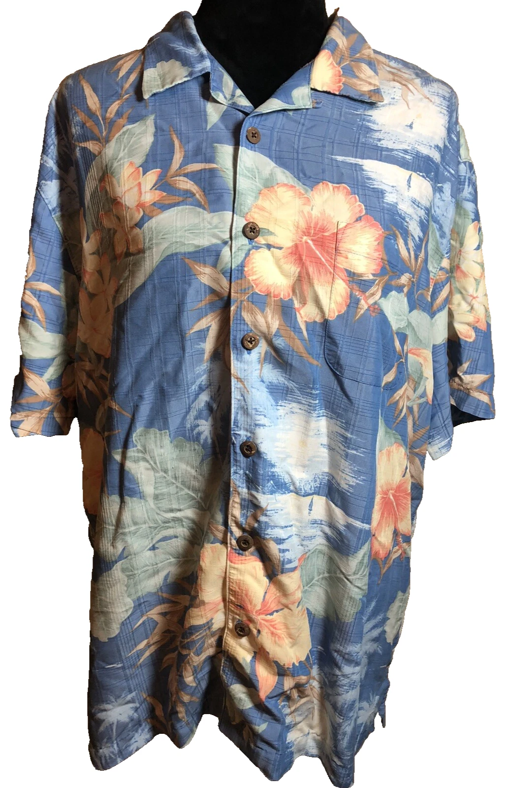 Caribbean Hawaiian Stlye Men’s Size XL Short Sleeve Shirt