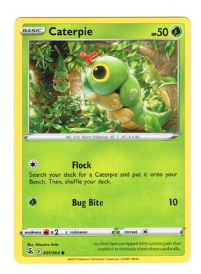 Caterpie 001/264 Common Fusion Strike Pokemon Lightly Played
