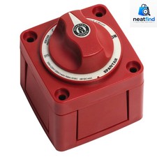 Battery Disconnect Switch 300A Rotary Marine RV Automotive 12V-48V Red