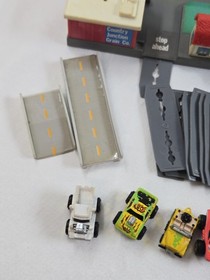 Vintage Micro Machines City Playset Lot Buildings Roads Vehicles Airport Garage