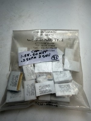 Lot Of 26: .35 UF 250V DC POLYESTER FILM MKT 1.58.50 GMF CAPACITOR