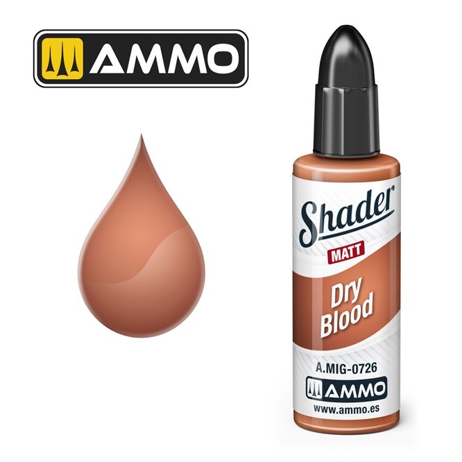 Ammo MIG A.MIG-0726 - Matt Shader Dry Blood - New
