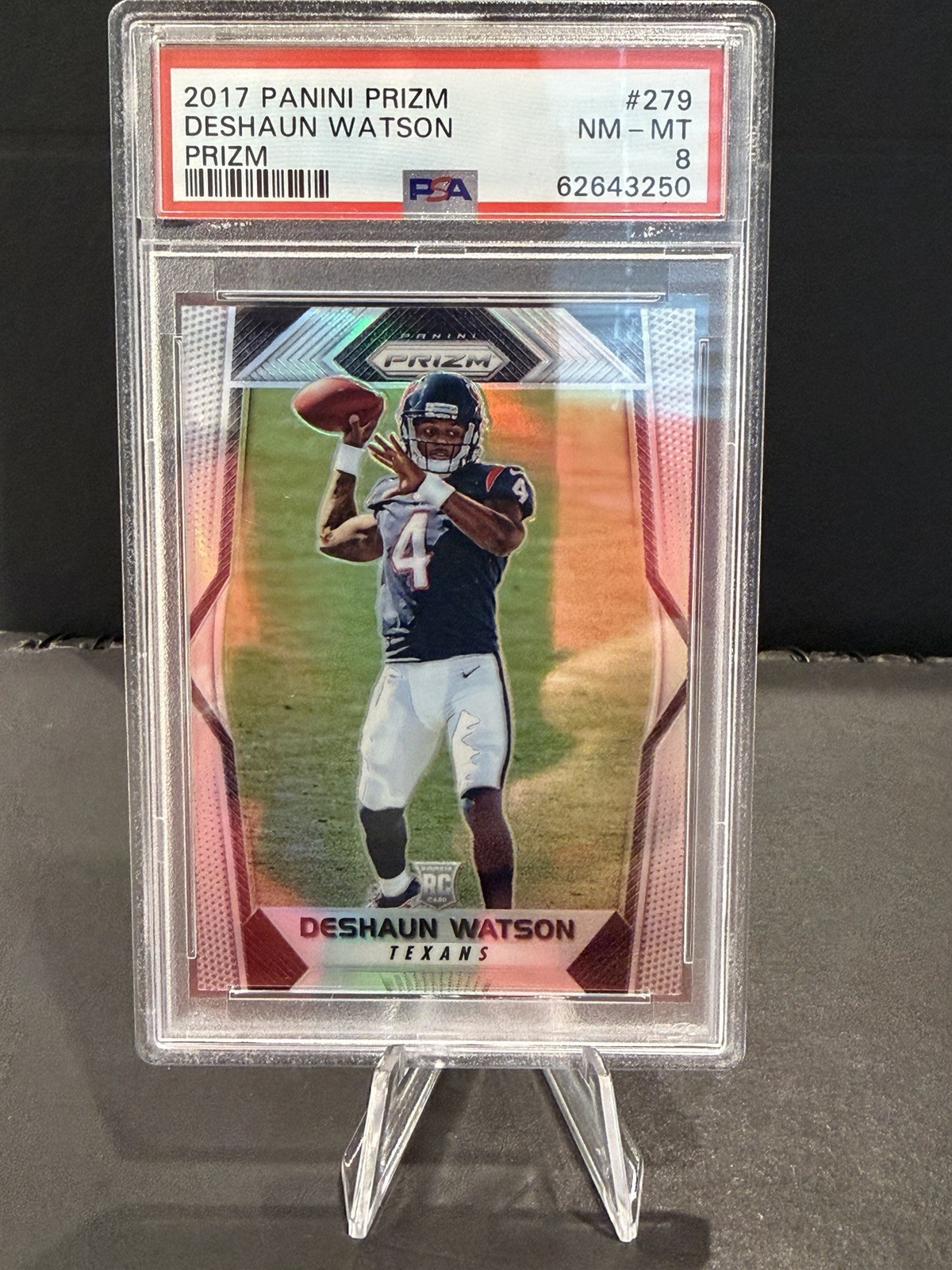 2017 Panini Prizm Deshaun Watson RC #279 Silver Prizm