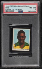 1966 Panini Euro Regalo Football Stickers Pele PSA 8 g6p