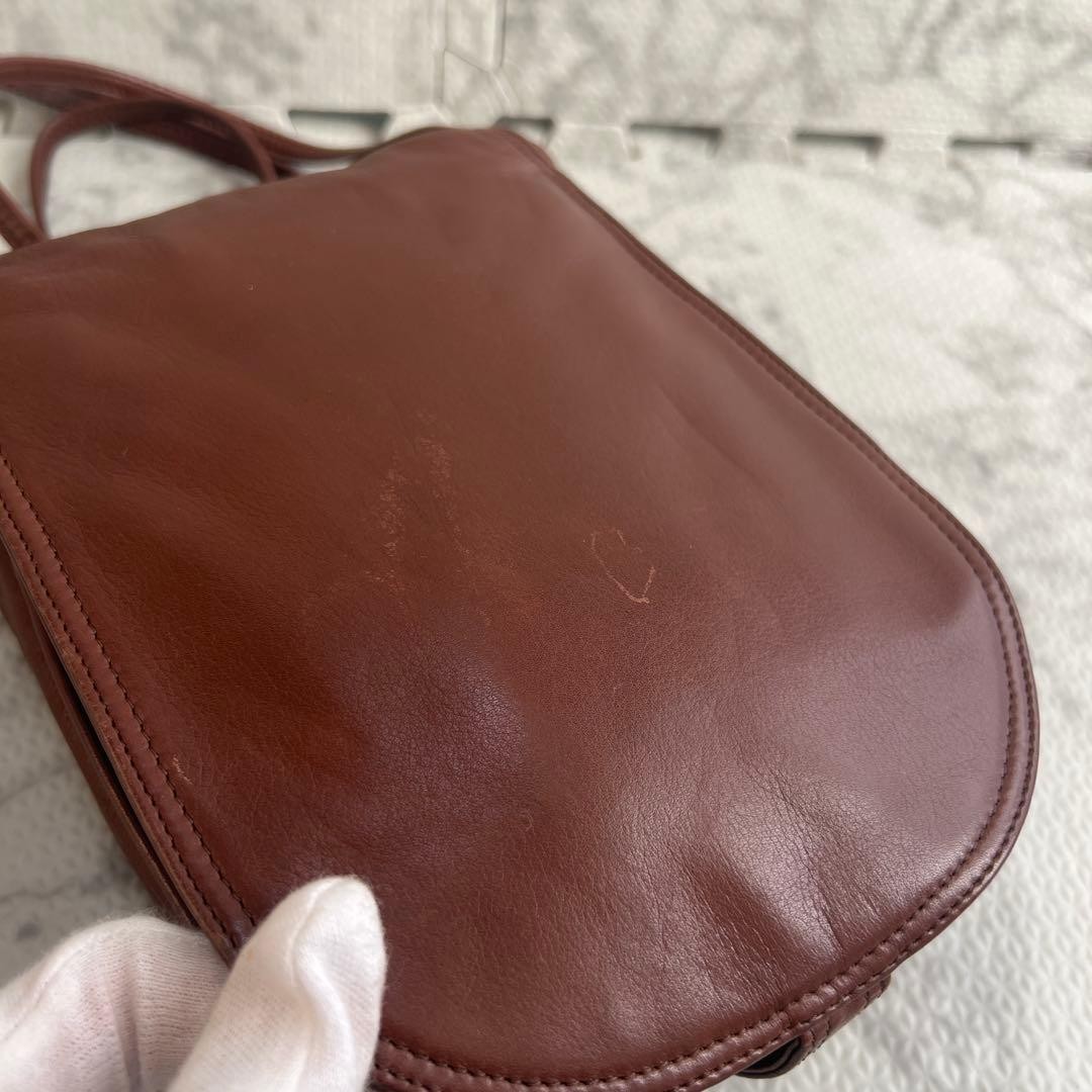 Bottega Veneta Shoulder Bag Pochette Leather Brown Vintage Rare Model From JP YZ thumbnail 18