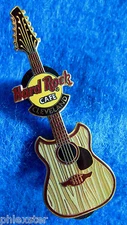 CLEVELAND FANTASY GUITAR SERIES WOOD GRAIN STRIPES 2003 Hard Rock Cafe PIN LE