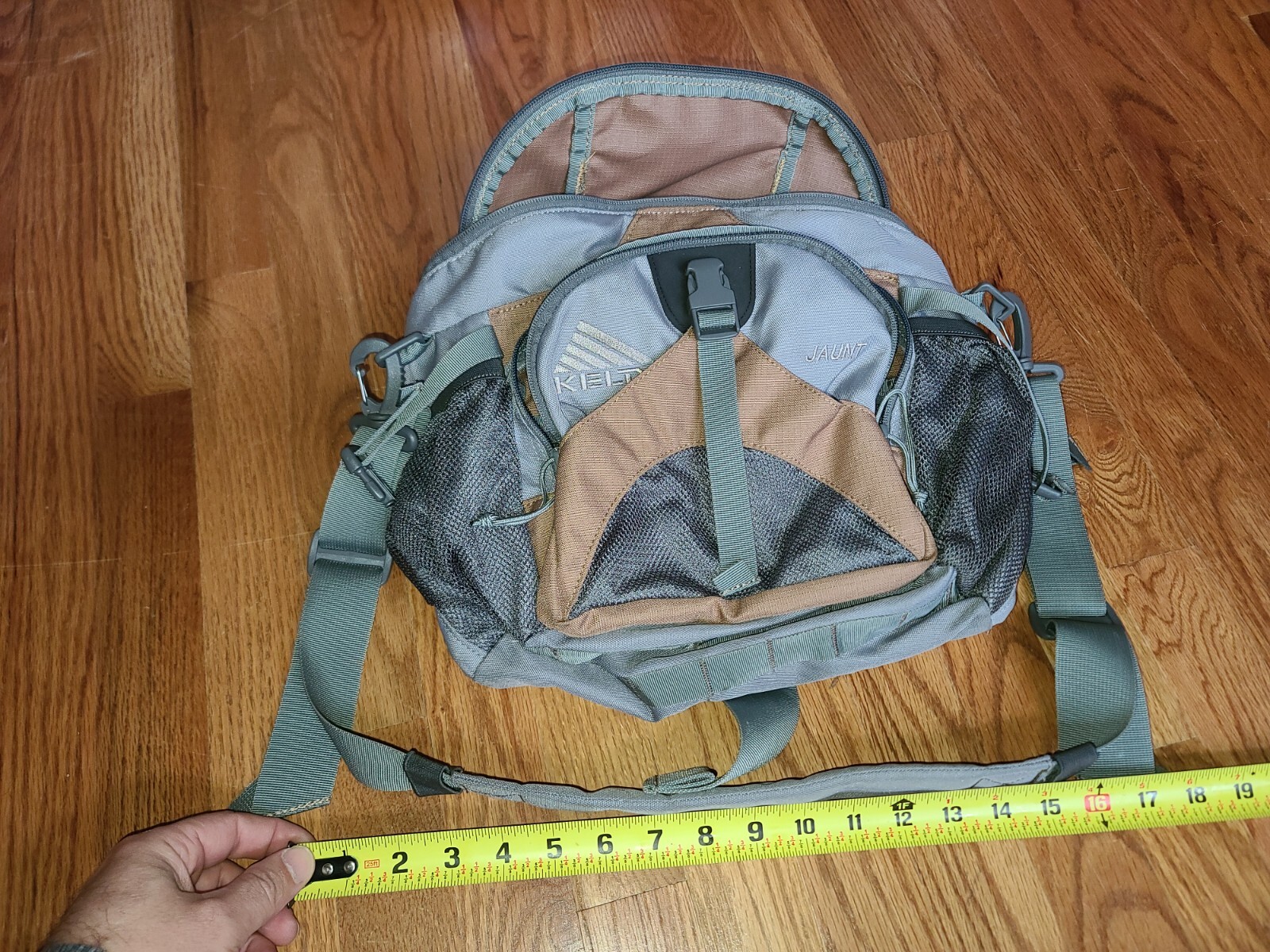 Kelty Jaunt Adjustable Lumbar Waist Shoulder Bag, Gray/Tan Hiking eBay