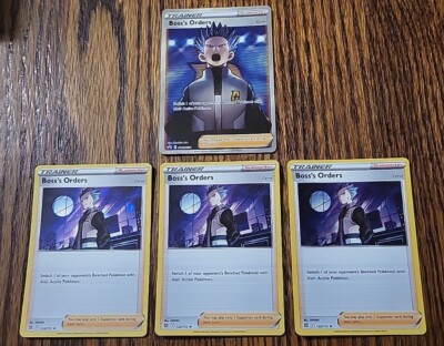Boss's Orders SWSH251 Full Art Pokemon Promo Error Card & (3