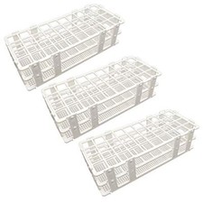 3 Packs Plastic Test Tube Rack 40 Holes Lab Test Tube Rack Holder for 20mm Te...