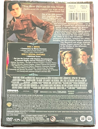 The Aviator (2004) DVD 2-Disc Leonardo DiCaprio Airplane Gift Set - NEW - Picture 4 of 9