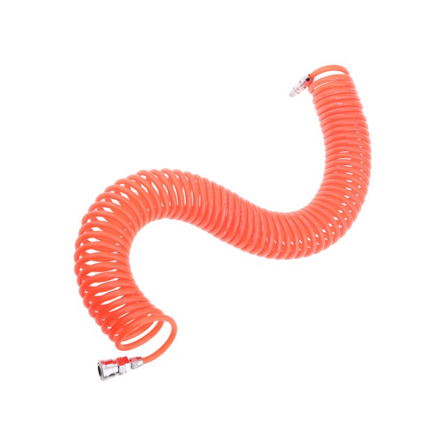 Inflatable Hose 9m//29.5ft PU Material Universal Orange Car Pneumatic Compressor Hose Spring Tube Tube Coiling Tool