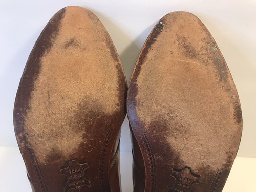 VINTAGE CARLO MORANDI Brown Leather Slip On Loafers w Tassels Men's Size US 8 - Picture 12 of 17