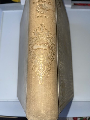 1893 CONQUEST OF GRANADA WASHINGTON IRVING Vol. 1, SPAIN WAR HISTORY $$$ - Picture 4 of 19