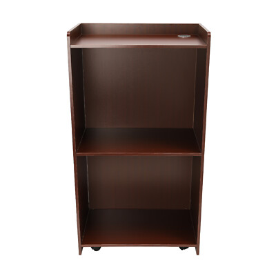 Podium Stand 41.3'' Hostess Stand with 4 Rolling Wheels Pulpits for Churches