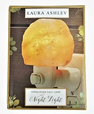Laura Ashley Himalayan Natural Salt Lamp Night Light Plug In Soft Lite Nite