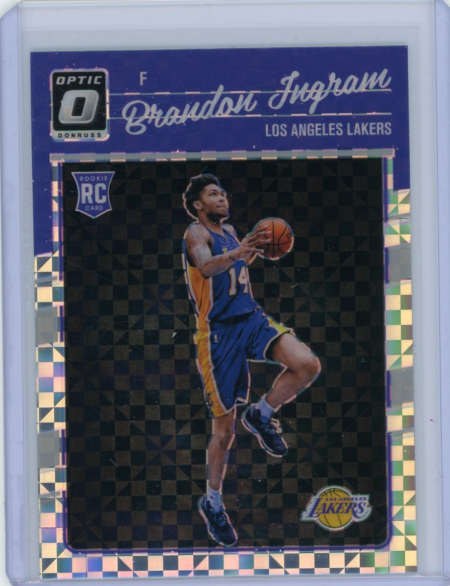 2016-17 Donruss Optic Basketball Checkerboard Prizm Rookie #152 Brandon Ingram