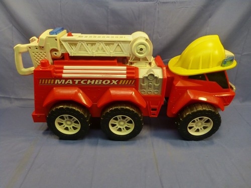 Giant Matchbox Hero Hauler Steer-N-Store Fire Truck Large Push Walk Behind Toy - Picture 4 of 17