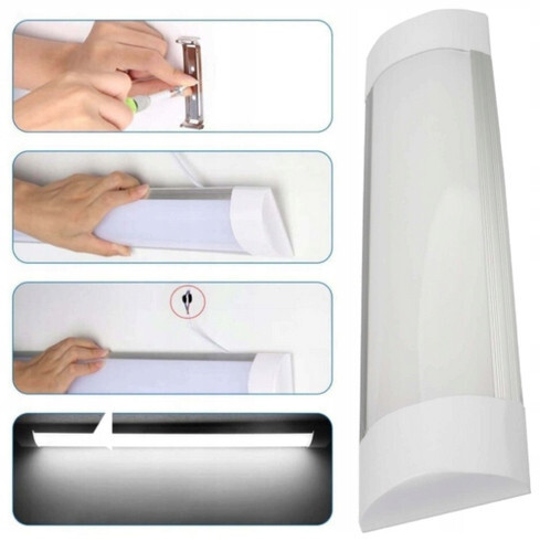 LED Leuchte Aufputz 10W 3K 6K 30CM IP20 900lm LUMIXA BATTEN EC79668 EC79670 - Bild 4 von 8