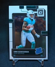 Erik Ezukanma Rated Rookie Card RC 2022 Donruss Optic #239 Miami Dolphins. rookie card picture